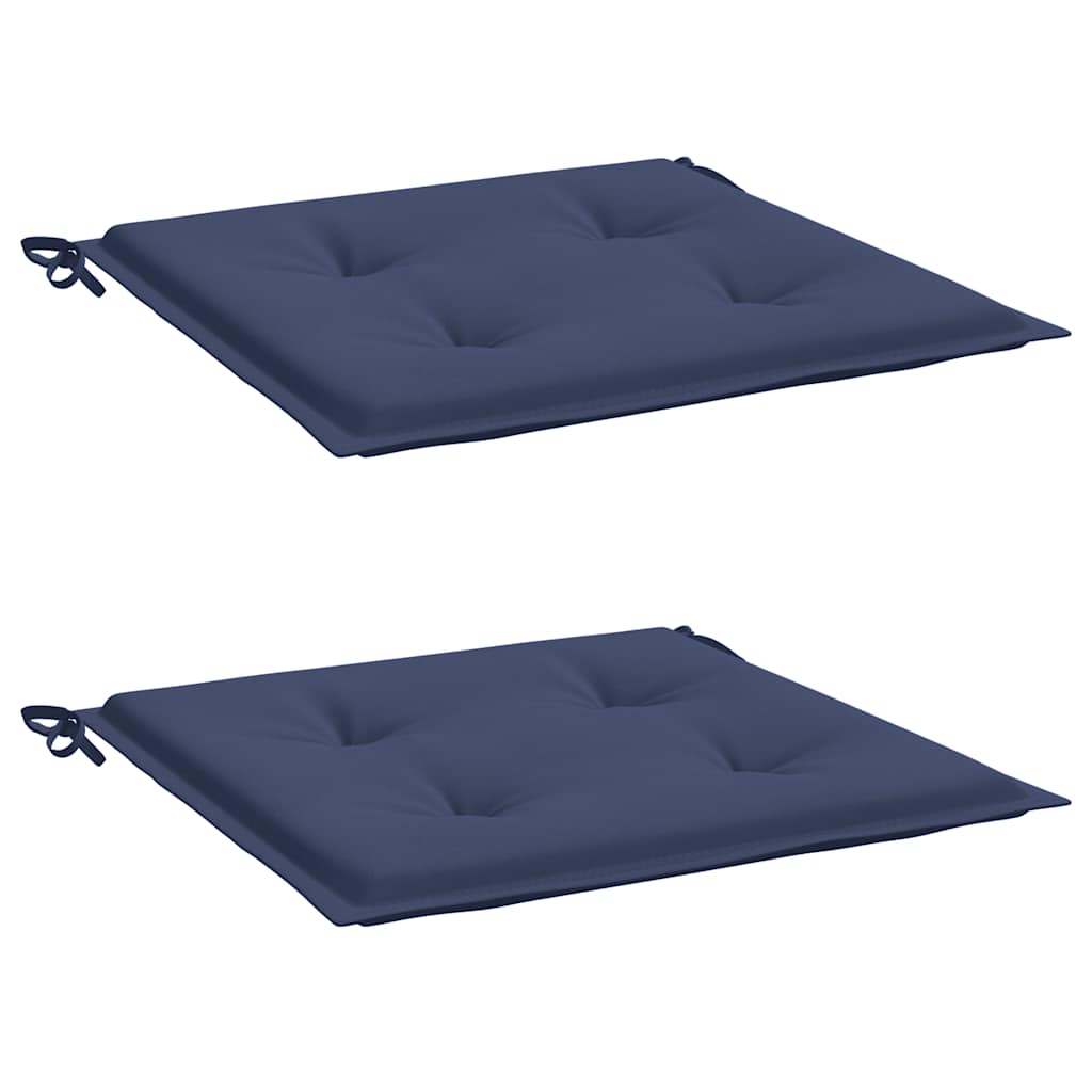 VidaXL Palettenkissen 2 Stück 50x50x4 cm Oxford-Stoff Marineblau