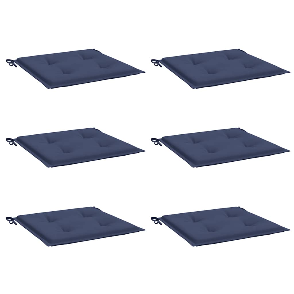 VidaXL Palettenkissen 6 Stück 50x50x4 cm Oxford-Stoff Marineblau