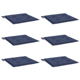 VidaXL Palettenkissen 6 Stück 50x50x4 cm Oxford-Stoff Marineblau