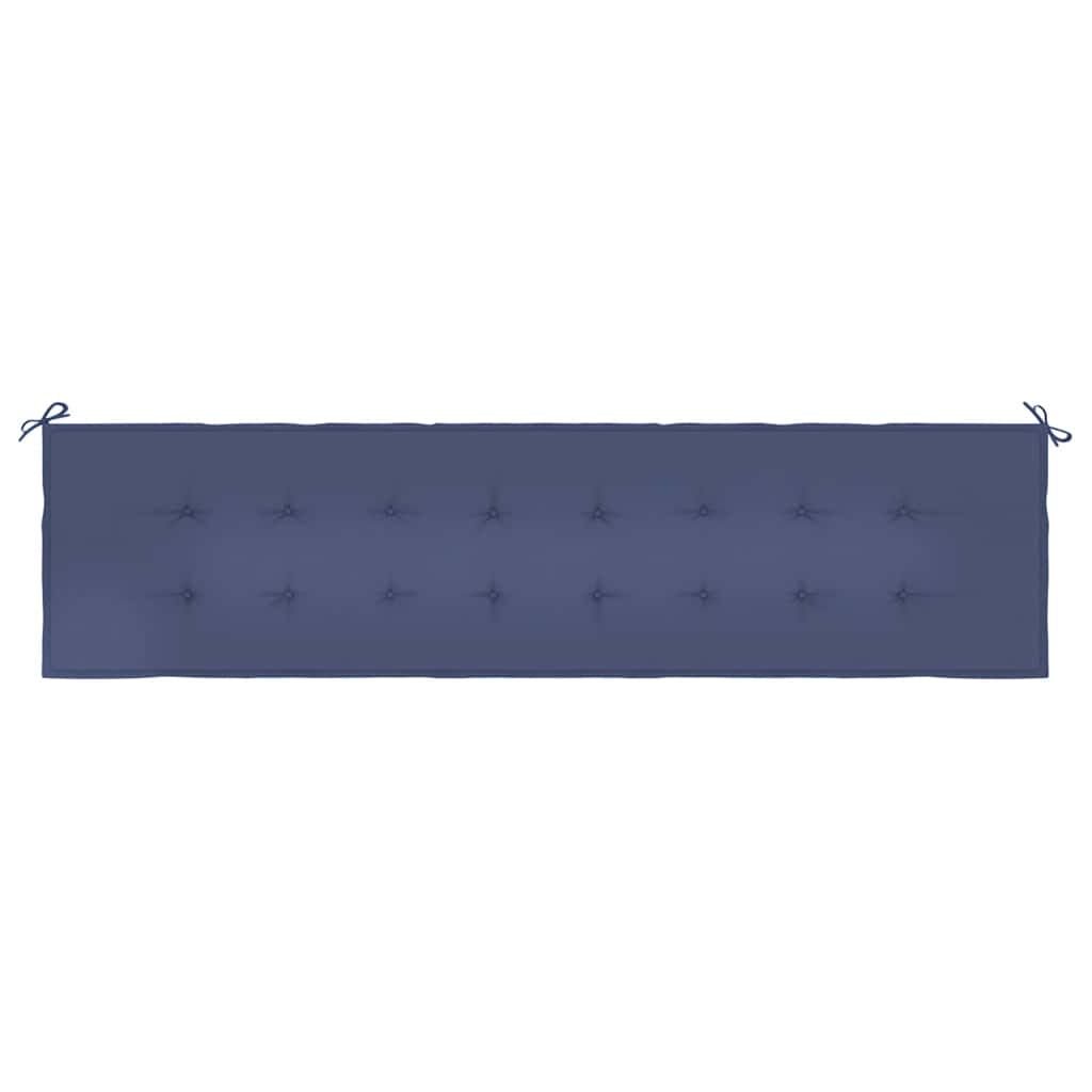 Vidaxx Gartenbankauflage 200x50x4 cm Oxford-Stoff Marineblau