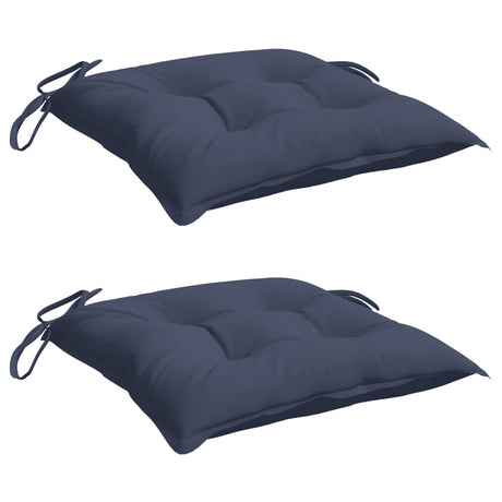 Vidaxx Stuhlkissen 2 Stück 40x40x7 cm Oxford-Stoff Marineblau