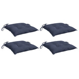 VidaXL Stuhlkissen 4 Stück 40x40x7 cm Oxford-Stoff Marineblau
