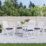VidaXL Stuhlkissen 4 Stück 40x40x7 cm Oxford-Stoff Marineblau
