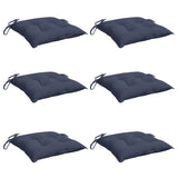 Vidaxx Stuhlkissen 6 Stück 40x40x7 cm Oxford-Stoff Marineblau