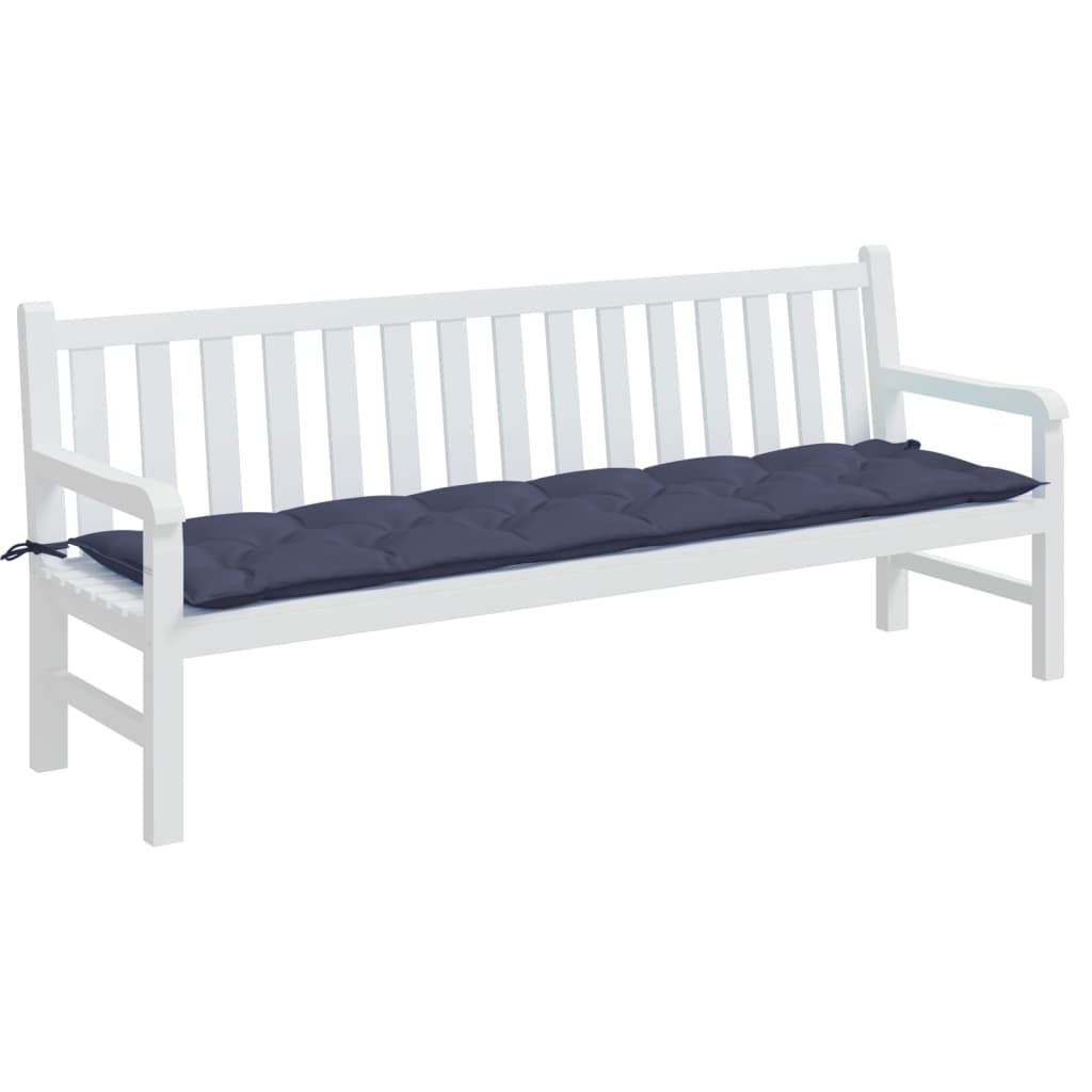 Vidaxx Gartenbankauflage 200x50x7 cm Oxford-Stoff Marineblau