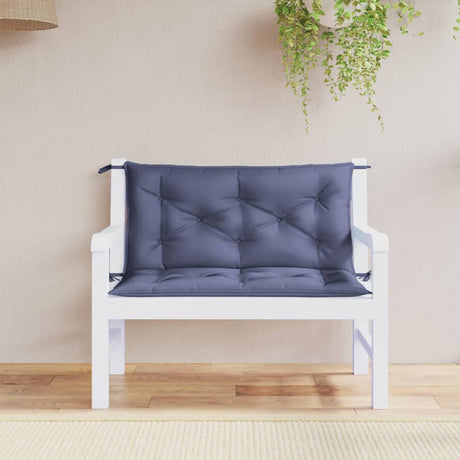 Vidaxx Gartenbankauflagen 2 Stück 100x50x7 cm Oxford-Stoff Marineblau