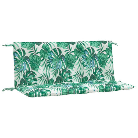 Vidaxx Gartenbankauflagen 2 Stück Blattmuster 120x50x7 cm Oxford-Stoff