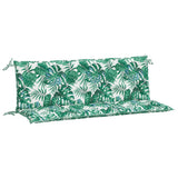 Vidaxx Gartenbankauflagen 2 Stück 150x50x7 cm Oxford-Stoff Blattmuster
