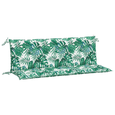 Vidaxx Gartenbankauflagen 2 Stück 150x50x7 cm Oxford-Stoff Blattmuster