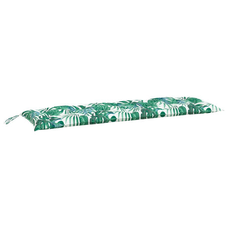 Vidaxx Gartenbankauflagen 2 Stück 150x50x7 cm Oxford-Stoff Blattmuster