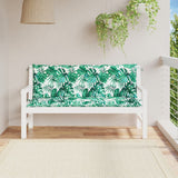 Vidaxx Gartenbankauflagen 2 Stück 150x50x7 cm Oxford-Stoff Blattmuster