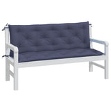 Vidaxx Gartenbankauflagen 2 Stück 150x50x7 cm Oxford-Stoff Marineblau