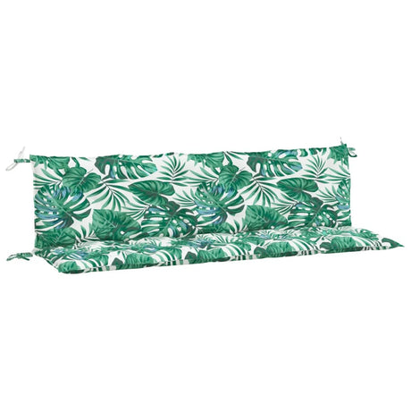 Vidaxx Gartenbankkissen 2 Stück 180x50x7 cm Oxford-Stoff Blattmuster