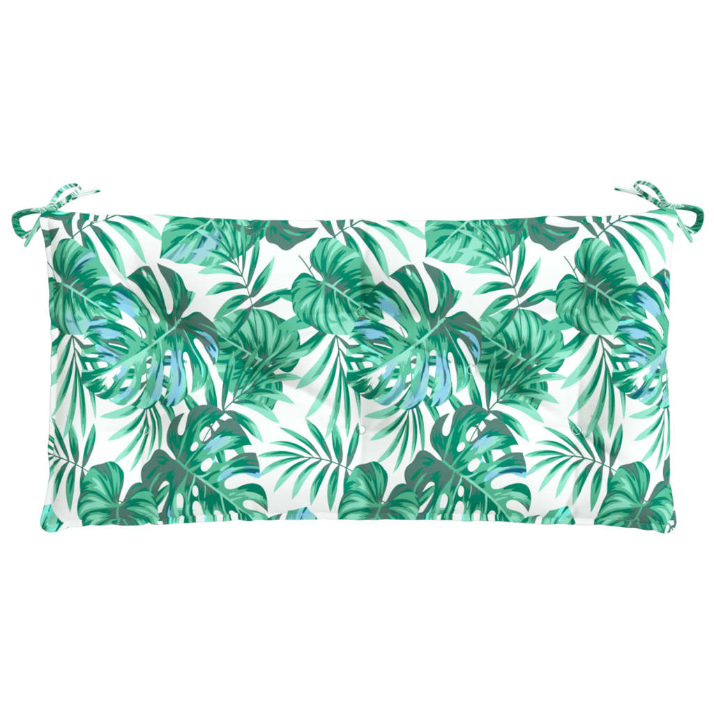 Vidaxx Gartenbankauflage 110x50x7 cm Oxford-Stoff mit Blattmuster