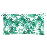 Vidaxx Gartenbankauflage 110x50x7 cm Oxford-Stoff mit Blattmuster