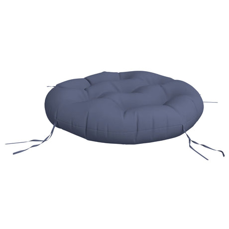 Vidaxl zitkussen rond ø 60x11 cm oxford stof marineblauw