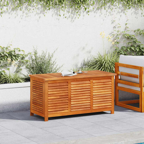 Vidaxl tuinbox met jaloezieën 113x50x56 cm massief acaciahout