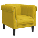 Vidaxl fauteuil fluweel geel