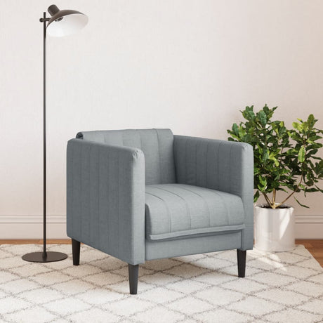Vidaxl fauteuil stof lichtgrijs