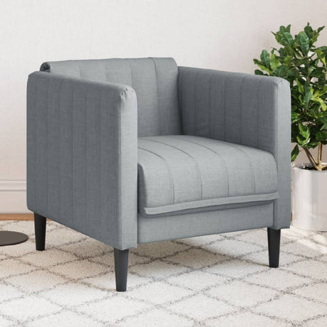 Vidaxl fauteuil stof lichtgrijs