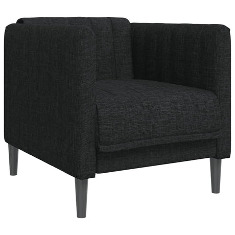 Vidaxl fauteuil stof zwart