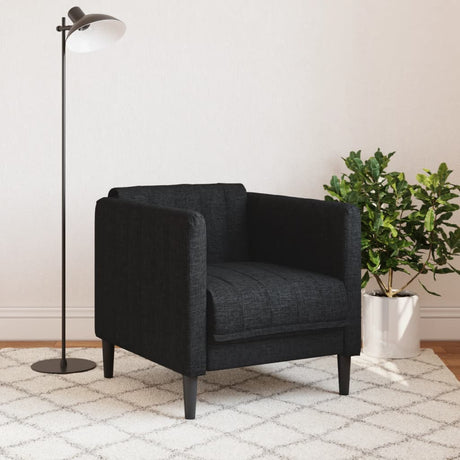 Vidaxl fauteuil stof zwart