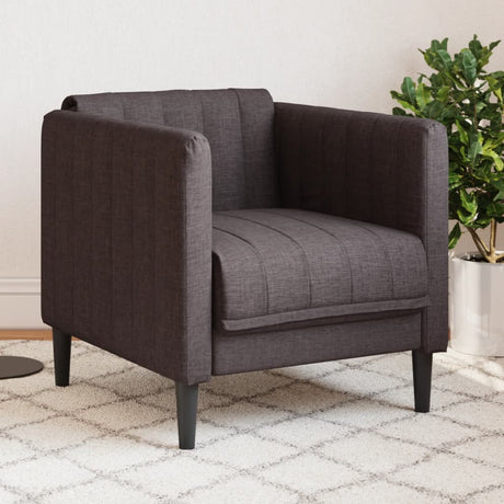 Vidaxl fauteuil stof donkerbruin