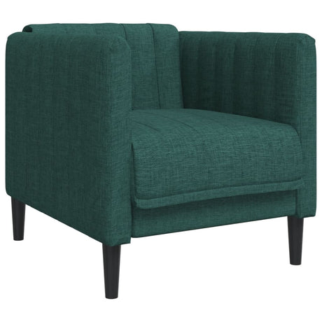 Vidaxl fauteuil stof donkergroen