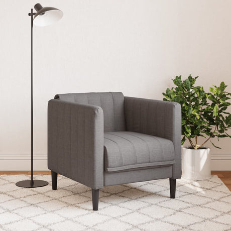 Vidaxl fauteuil stof taupe
