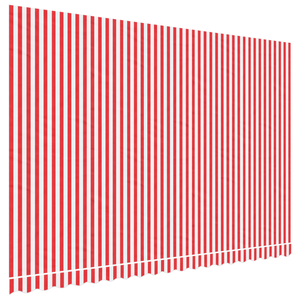 Vidaxx Ersatztuch für Markise gestreift 4,5x3 m rot-weiß