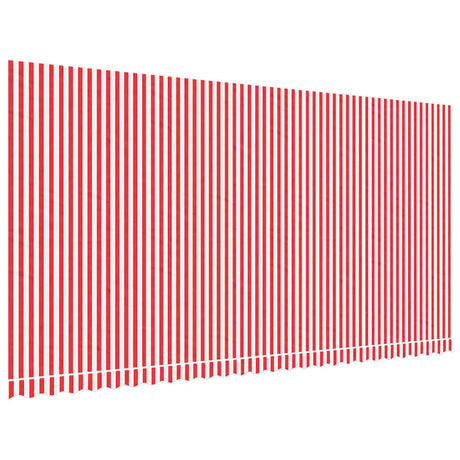 VidaXL Ersatztuch für Markise gestreift 6x3 m rot und weiß