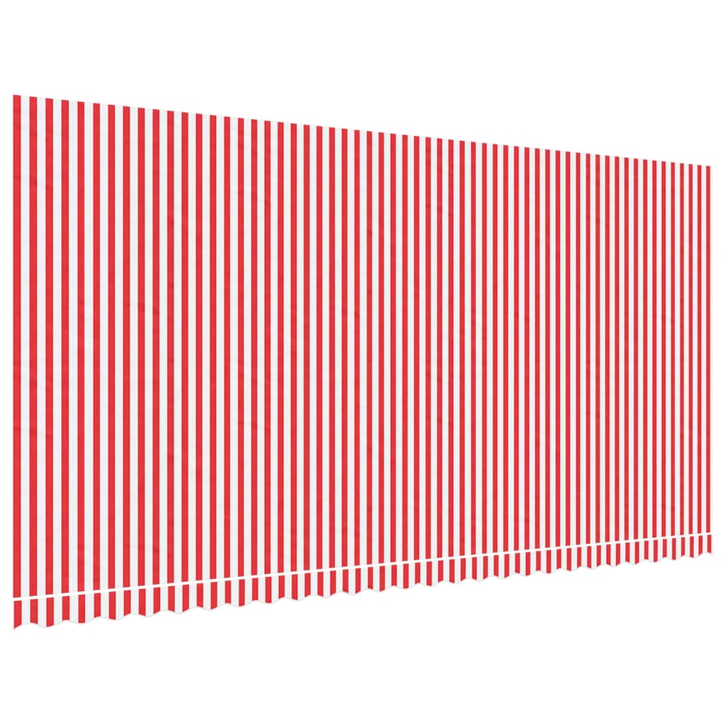 Vidaxx Ersatztuch für Markise gestreift 6x3 m rot-weiß