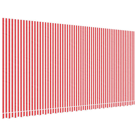 Vidaxx Ersatztuch für Markise gestreift 6x3 m rot-weiß