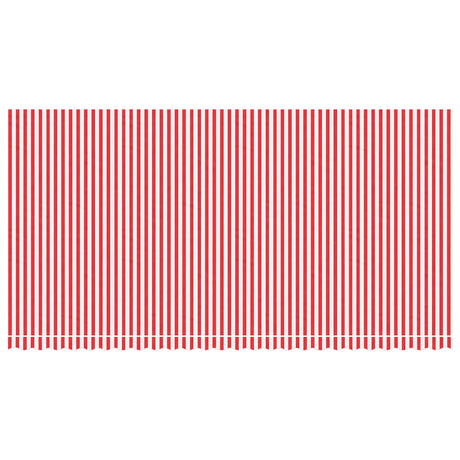 VidaXL Ersatztuch für Markise gestreift 6x3 m rot und weiß