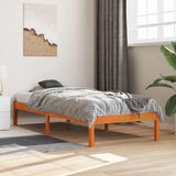 Vidaxl bedframe zonder matras massief grenenhout wasbruin 100x200 cm