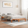 Vidaxl bedframe zonder matras massief grenenhout wasbruin 120x200 cm