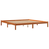 Vidaxl bedframe zonder matras massief grenenhout wasbruin 200x200 cm