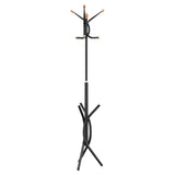 VidaXL Garderobenständer 176 cm pulverbeschichtetes Eisen schwarz