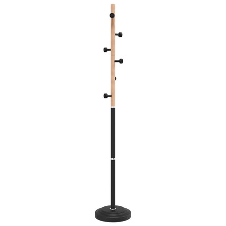 VidaXL Garderobenständer 177 cm pulverbeschichtetes Eisen schwarz