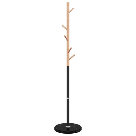 VidaXL Garderobenständer 172 cm pulverbeschichtetes Eisen schwarz