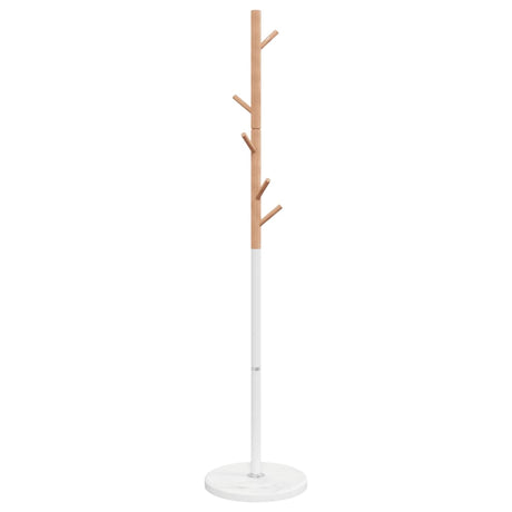 VidaXL Garderobenständer 172 cm pulverbeschichtetes Eisen weiß