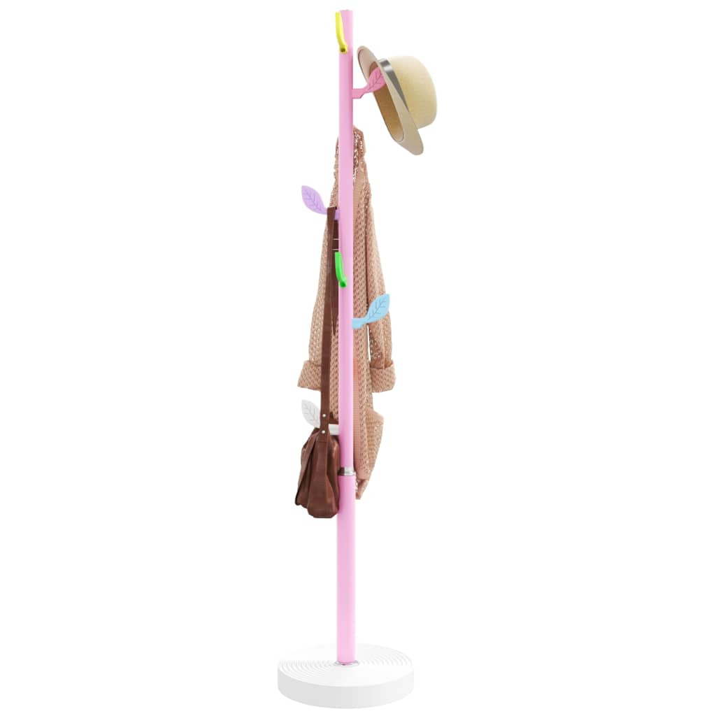 VidaXL Garderobenständer 172 cm pulverbeschichtetes Eisen rosa