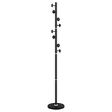 VidaXL Garderobenständer 176 cm pulverbeschichtetes Eisen schwarz