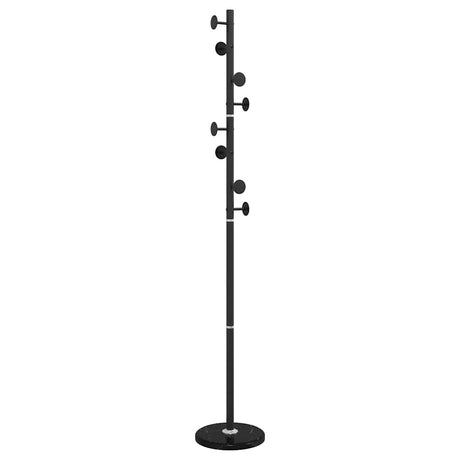 VidaXL Garderobenständer 176 cm pulverbeschichtetes Eisen schwarz