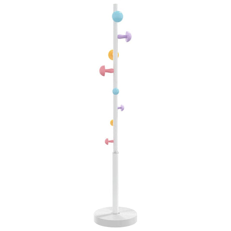 VidaXL Garderobenständer 172 cm pulverbeschichtetes Eisen weiß