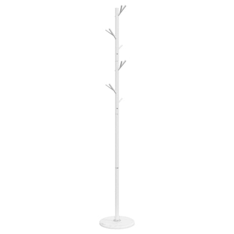 VidaXL Garderobenständer 175 cm pulverbeschichtetes Eisen weiß