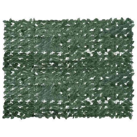 Vidaxxl Balkonschirm mit dunkelgrünen Blättern 200x150 cm