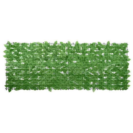 Vidaxxl Balkonschirm mit grünen Blättern 200x75 cm