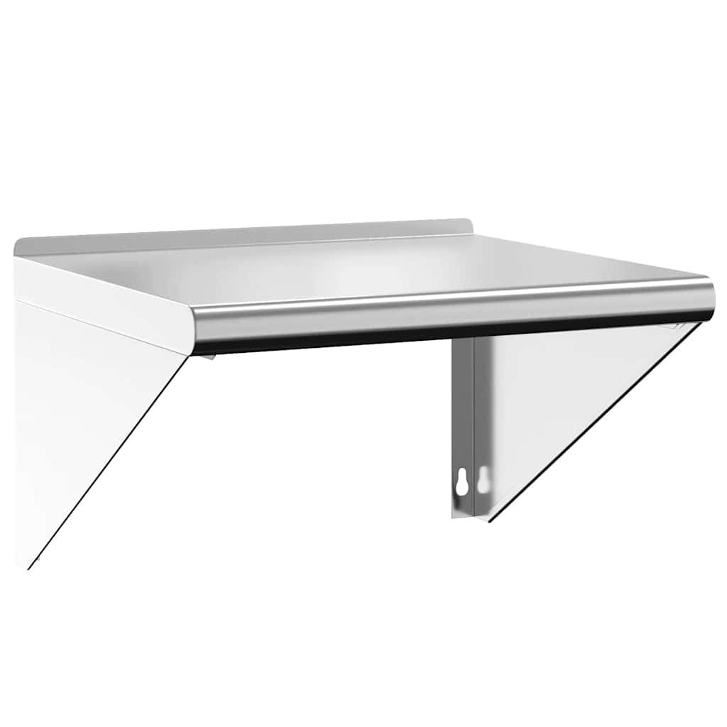 Vidaxl wandschap 50x45x31 cm roestvrijstaal zilverkleurig