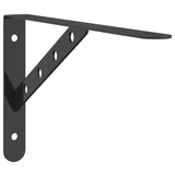 Vidaxl plankdragers 4 st 30x2,5x15,5 cm roestvrijstaal zwart